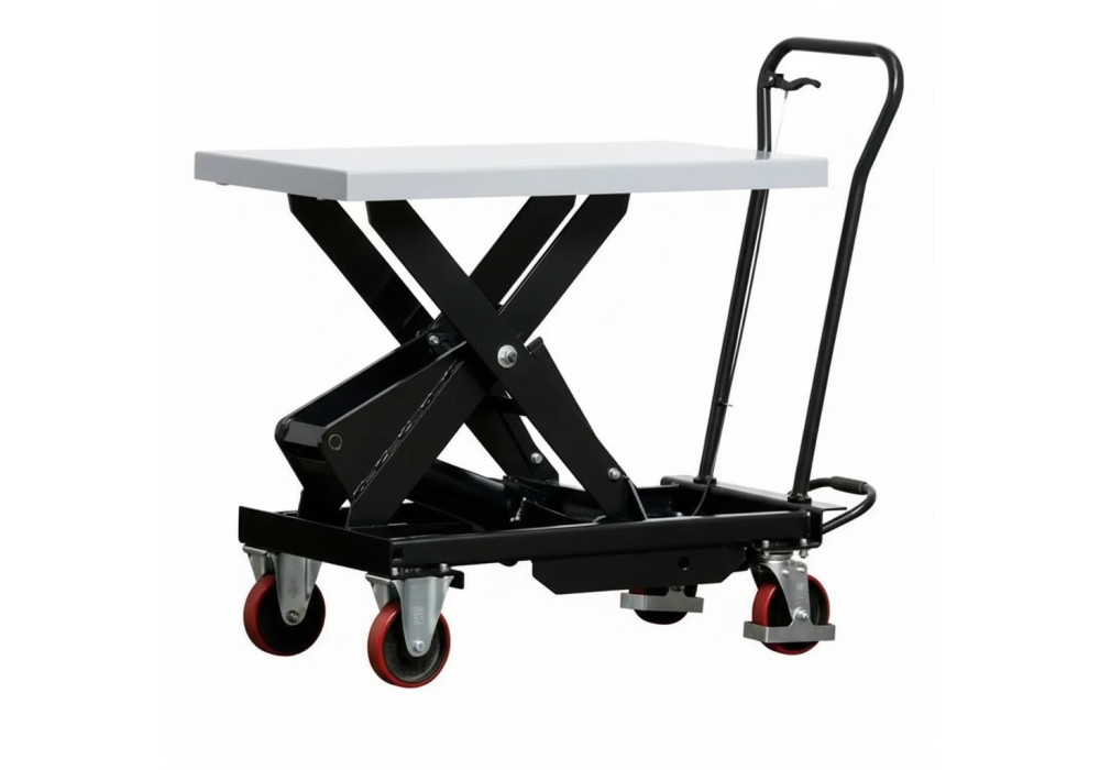 Podnośnik nożycowy mobilny ręczny 1000 kg do 1225 mm