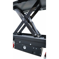Podnośnik nożycowy mobilny elektryczny 500 kg, platforma 1010 x 520 mm, do 950 mm