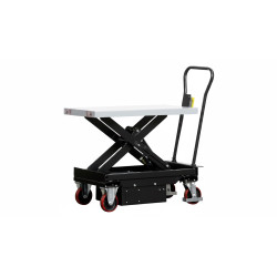 Podnośnik nożycowy mobilny elektryczny 500 kg, platforma 1010 x 520 mm, do 950 mm