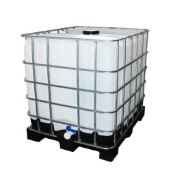 Regenerowany zbiornik IBC 1000 l na palecie plastikowej