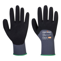 Rękawice robocze powlekane nitrylem 3/4 DermiFlex Ultra, szaro-czarne