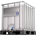 Zbiornik IBC 800 l do substancji niebezpiecznych – uszczelnienie Viton, paleta PE