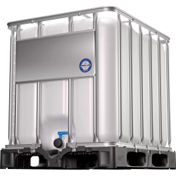 Zbiornik IBC 800 l do substancji niebezpiecznych – uszczelnienie Viton, paleta PE