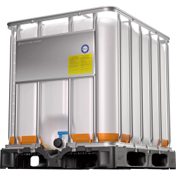 Zbiornik IBC 1000 l ADR do stref Ex – do substancji niebezpiecznych, uszczelnienie Viton, paleta PE