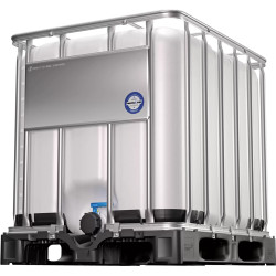 Zbiornik IBC 1000 l ADR do substancji niebezpiecznych – uszczelnienie Viton, paleta PE