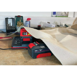 Koc przeciwpożarowy do akumulatorów 0,9 x 1 m -  zestaw z pojemnikiem transportowym