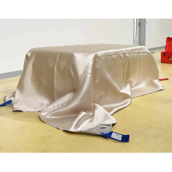 Koc przeciwpożarowy do akumulatorów 2,7 x  3 m -  zestaw z pojemnikiem transportowym