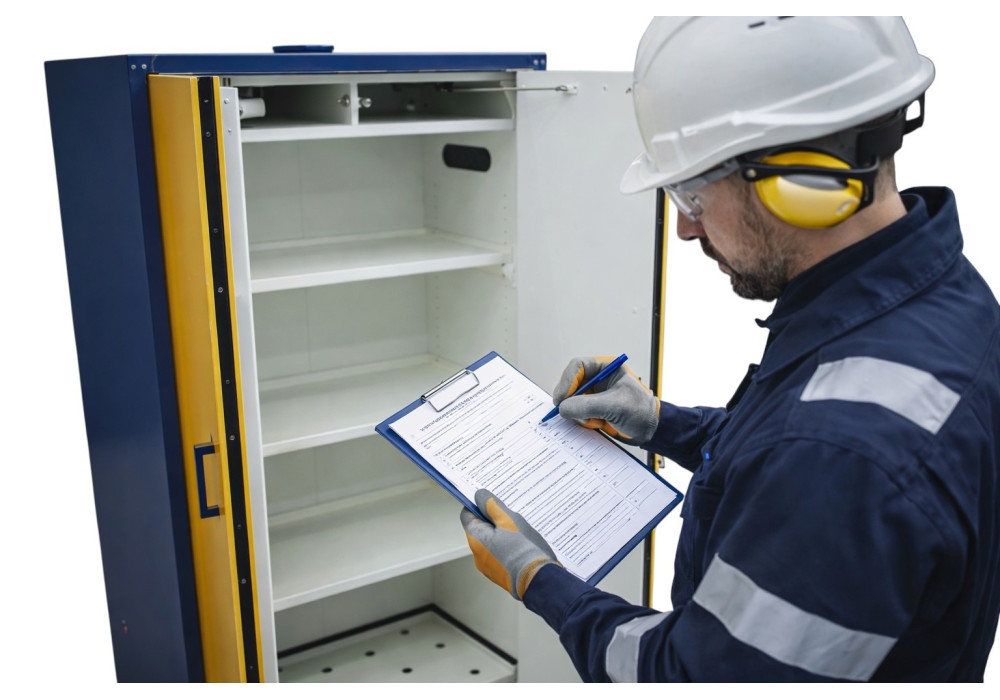 Roczny przegląd szafy ognioodpornej EN 14470-1