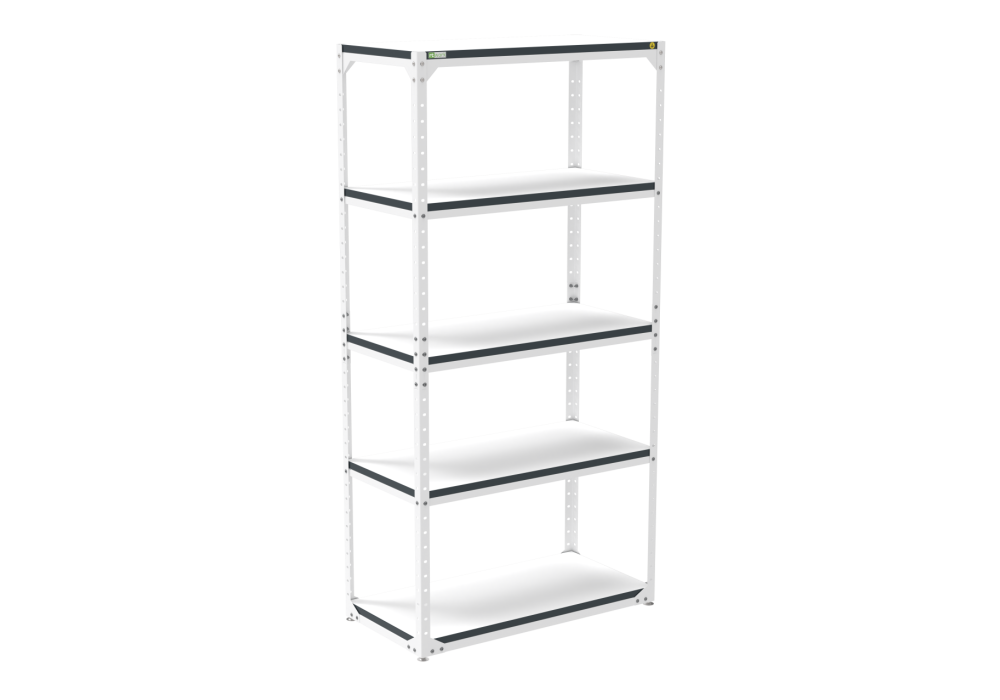 ⚡ Regał półkowy ESD 1000 mm z powierzchnią rozpraszającą, nośność jednej półki do 50 kg