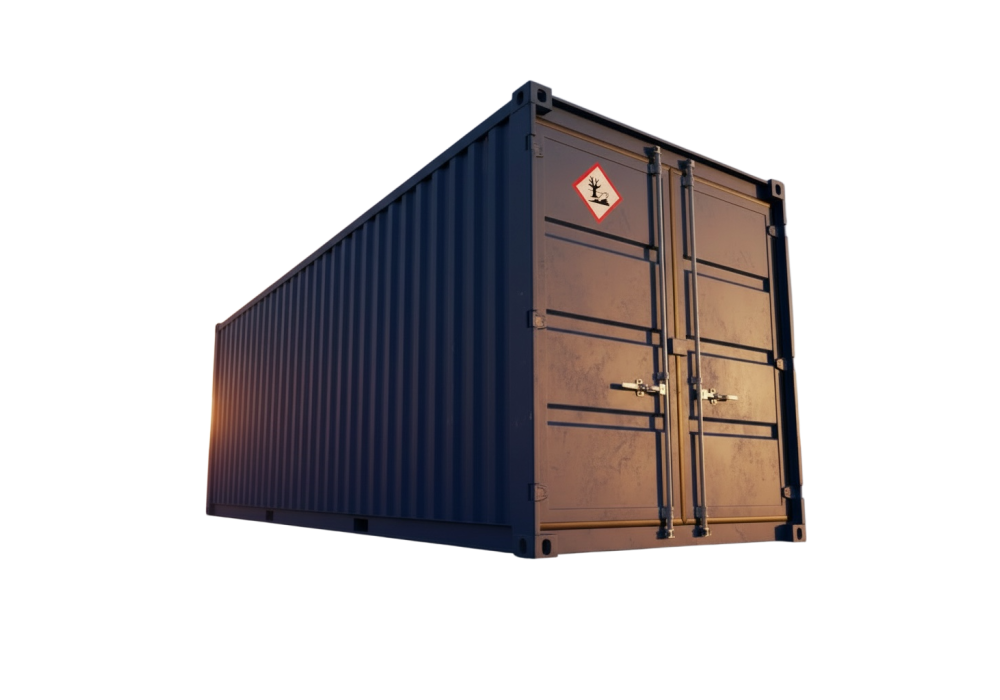 Kontener chemiczny Basic 20’ z możliwością wchodzenia – wanna wychwytowa 2300 l