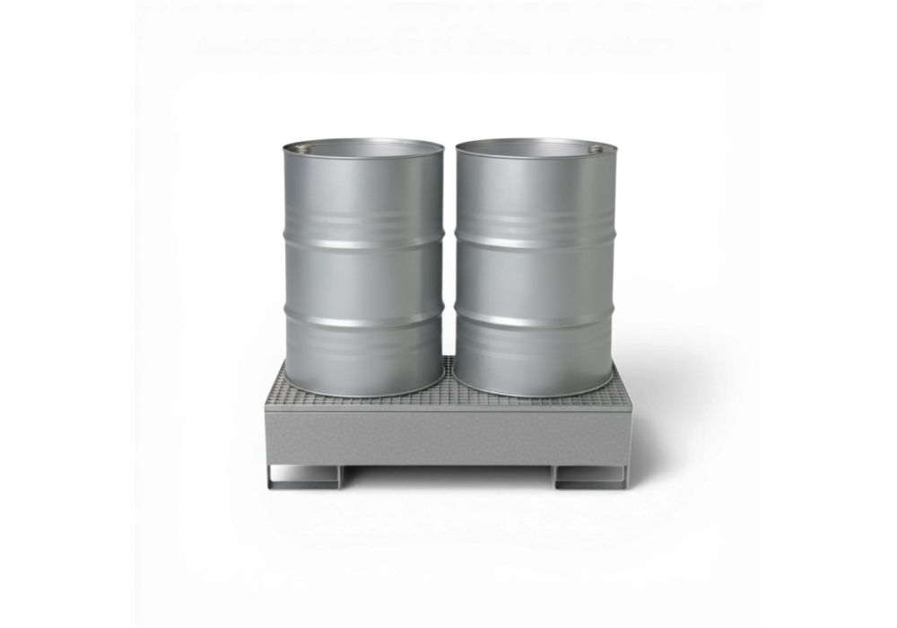 Wanna wychwytowa stalowa ocynkowana na 2 beczki 200 l | Explosiv