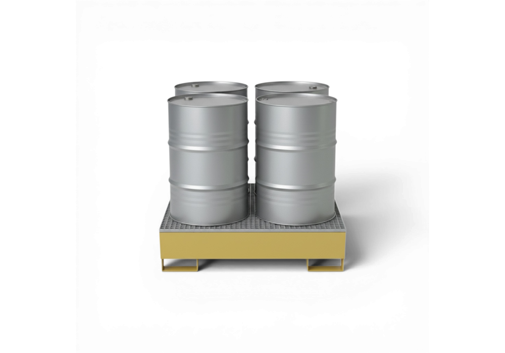 Wanna wychwytowa na 4 beczki 200 l 🇵🇱, pojemność 440 l, stal lakierowana