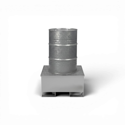 Wanna wychwytowa na 1 beczkę 200 l, pojemność 220 l,  stal nierdzewna