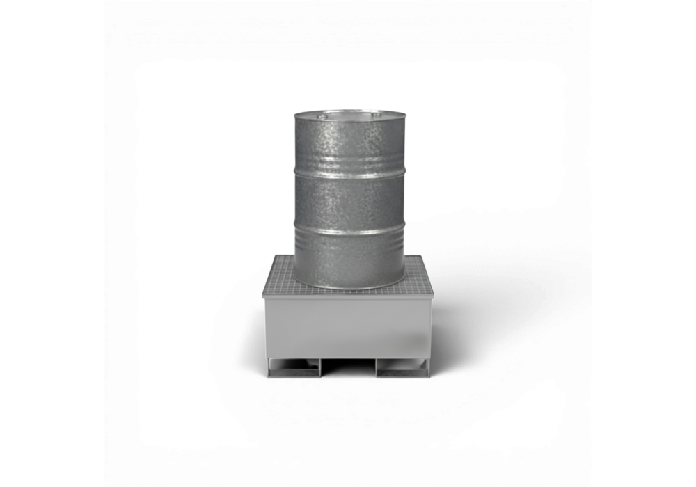 Wanna wychwytowa na 1 beczkę 200 l, pojemność 220 l,  stal nierdzewna