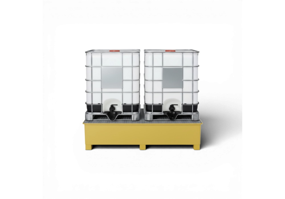 Wanna wychwytowa na 2 IBC 1000 l 🇵🇱, pojemność 1100 l, stal lakierowana