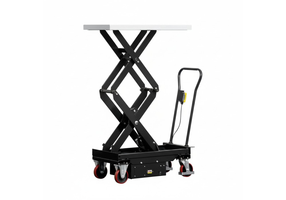 Mobilny podnośnik nożycowy elektryczny 500 kg ze stali nierdzewnej do 2000 mm