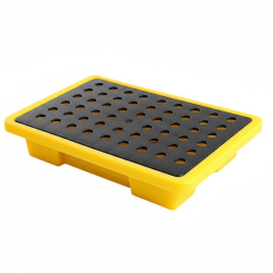 Wanna wychwytowa z polietylenu ECO (PE) na małe pojemniki, powierzchnia odstawcza z PE, pojemność wychwytu 11 l